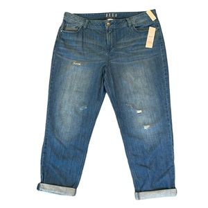 Elle Into The Blue Cropped Jeans Size 16